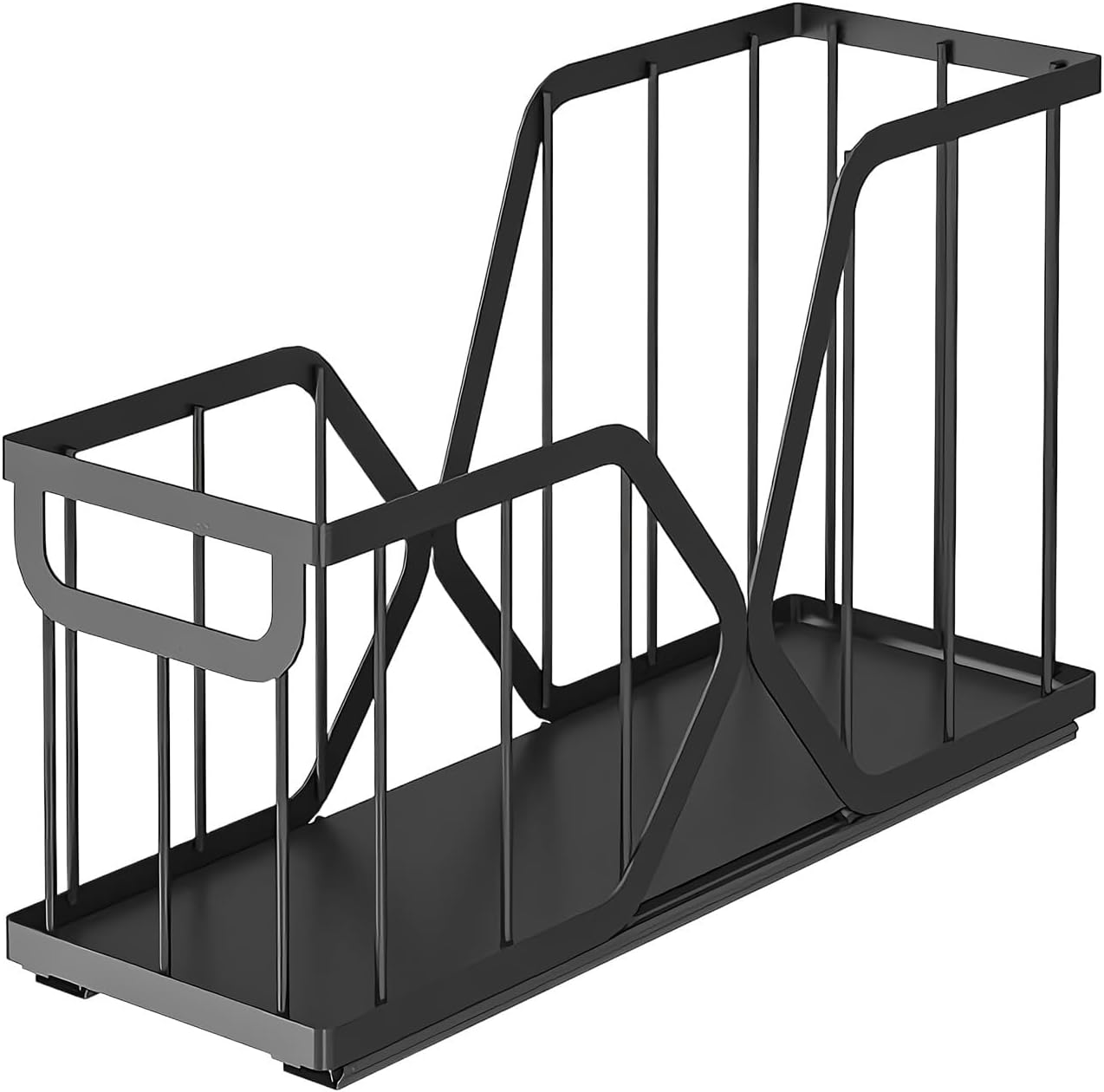 Cabinet Organizer - Space Saving Slide Out Shelf | 42x14x26cm Carbon Steel Kitchen Sink Organizer with Pull Out Storage, Counter Cupboard Pantry Laundry Vanity Apartment Household Use