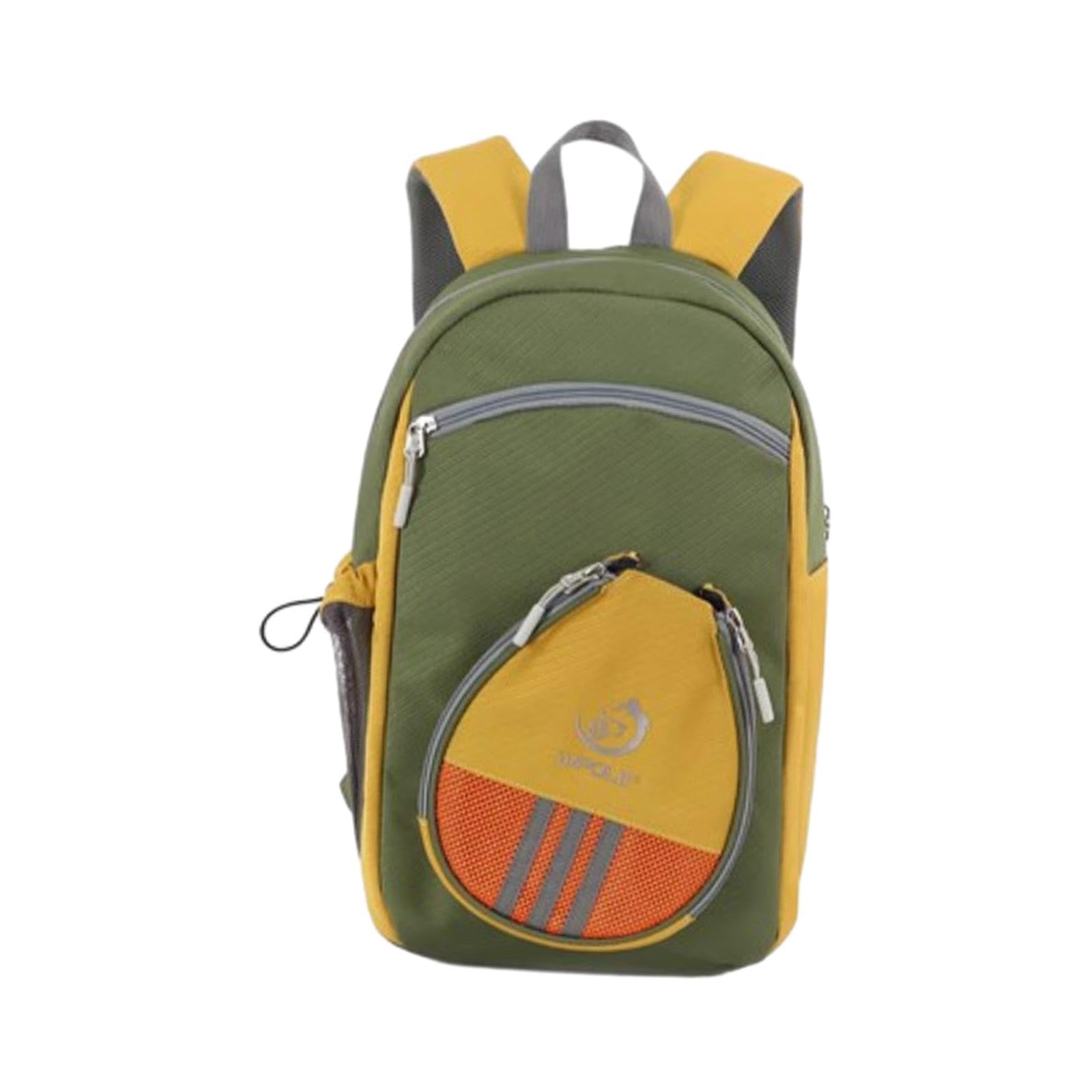 Borsa per racchette da ping pong con tracolla regolabile, zaino sportivo per adulti, nero, 26 x 17 x 40 cm