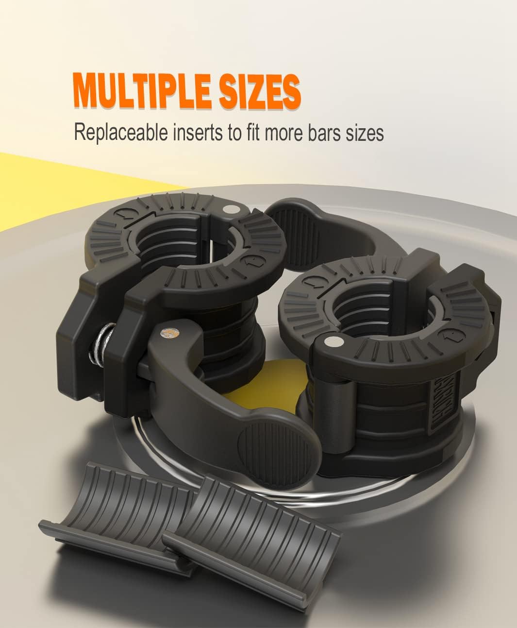 Buy MAXRICH Barbell Clips 2 inch or 1 inch Multiple Sizes Weight Clips