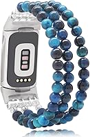 Vista 7 de C&L Accessories Compatible con Fitbit Charge 6/5 Pulsera de Reemplazo con Cuentas de Piedras Preciosas Naturales Hecha a Mano Ajustable para Mujeres