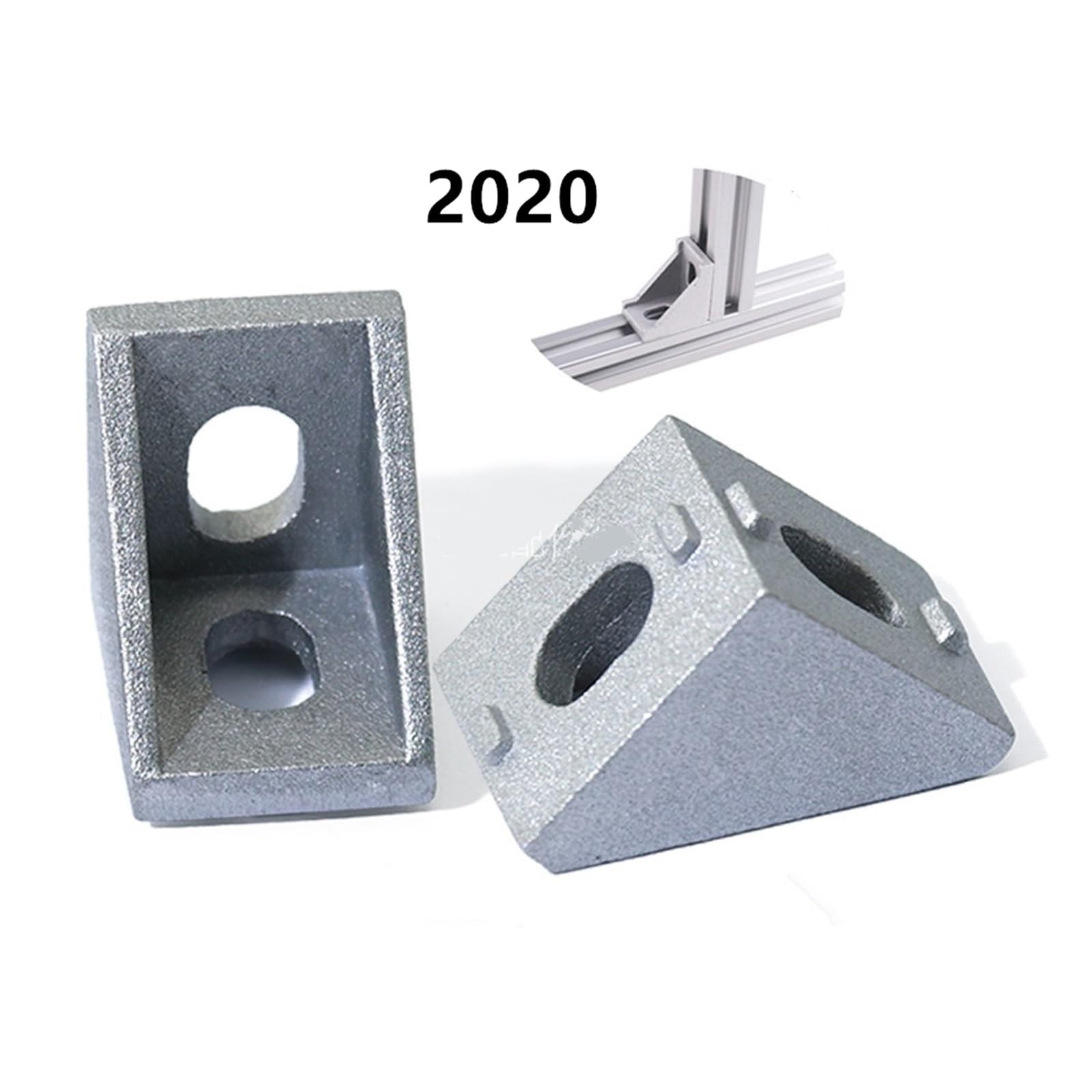20 sztuk 2020 kątownik aluminiowy do aluminium routera CNC | Uniwersalne łączniki do mebli wiszących do półek, szafek i krzeseł(2040)