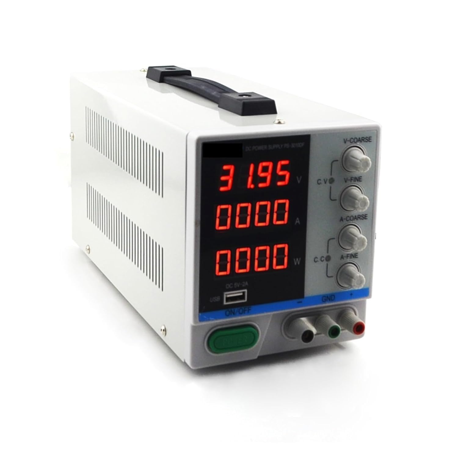 Regulowany zasilacz sieciowy 30 V 10 A z 4-cyfrowym wyświetlaczem LED do użytku laboratoryjnego (PS-3010DF)