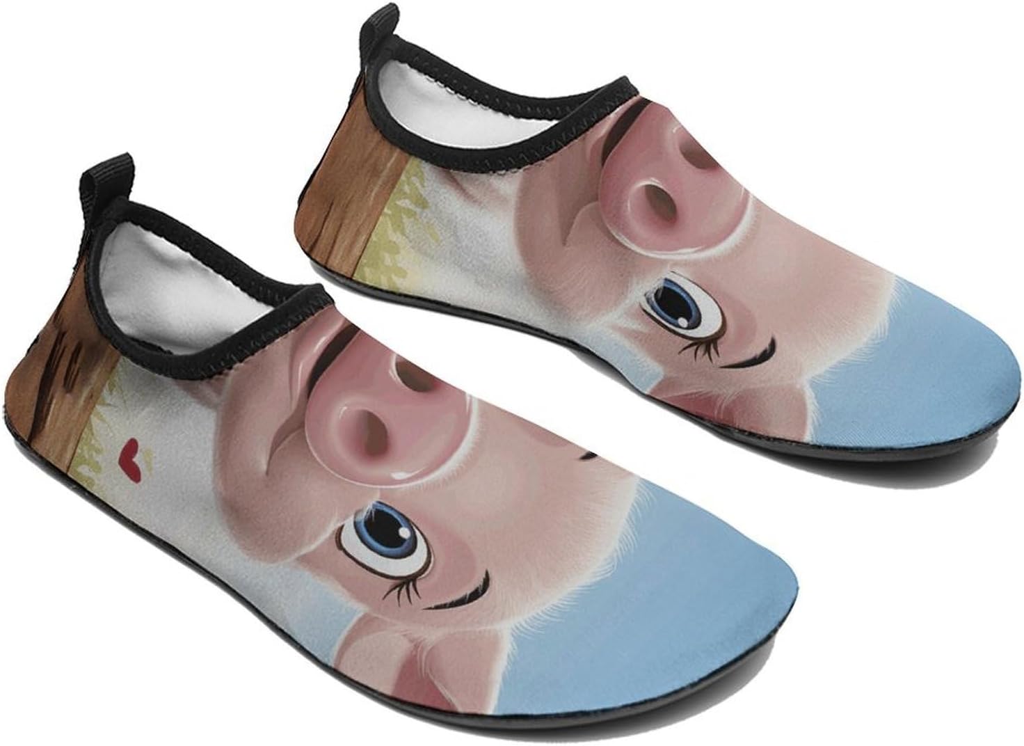 Water Shoes for Women Men Swim Beach Shoes Quick Dry Barefoot Aqua Shoes Cartoonpig Sport Shoes Hiking Shoes 5/6women
