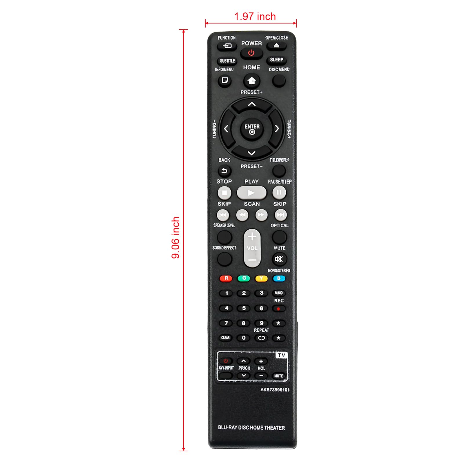 新しいakb73596101交換リモートサブakb73596102フィットfor LGホームシネマシステムbh9520tw dh6220?C dh6220s s62d3-w s62s1-s s62s1-t2?s62s1- Amazon.com: New AKB73596101 Replace Remote fit for LG Blu-ray DVD