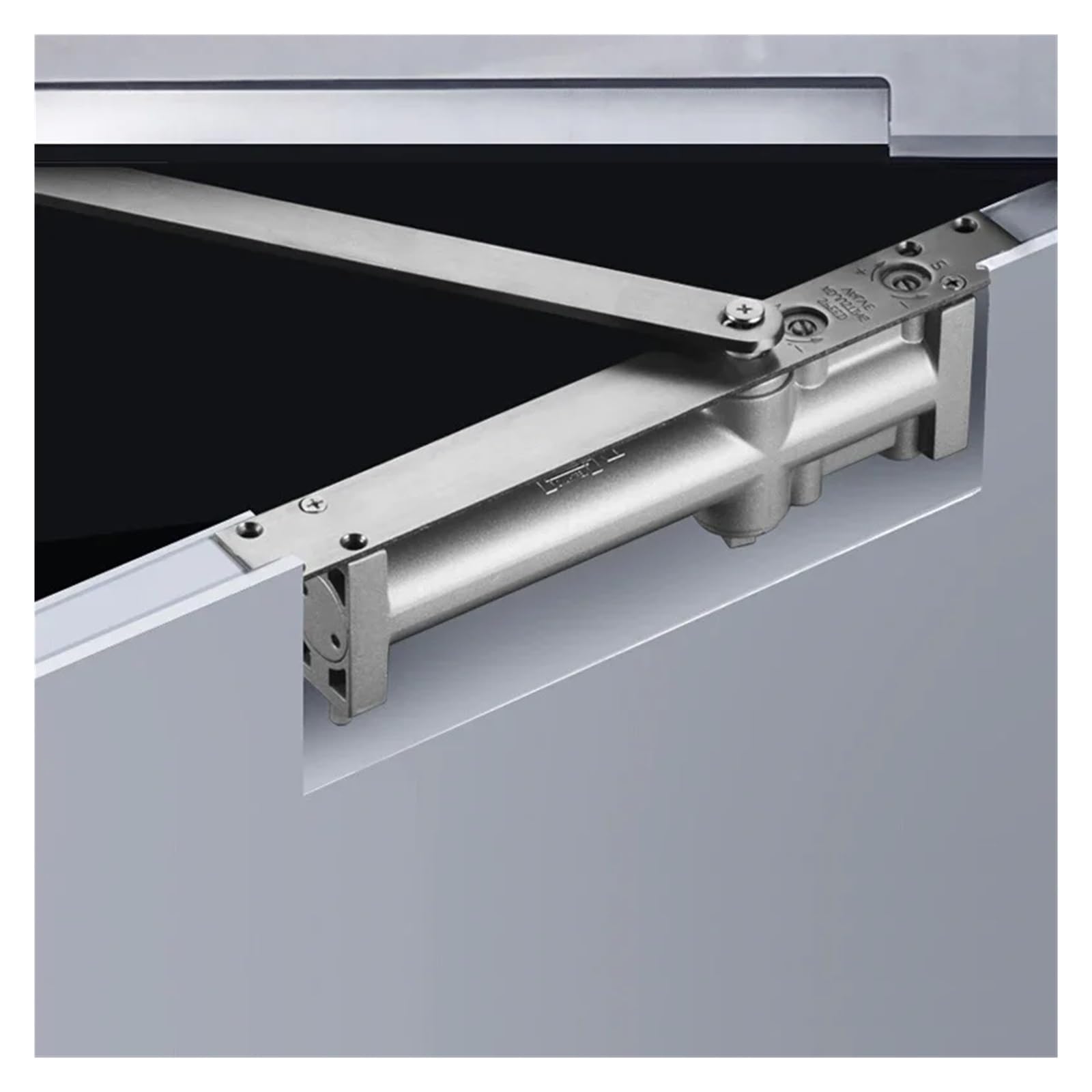 Ferme-porte automatique hydraulique réglable pour portes intérieures/extérieures, capacité de 65 kg, installation durable et facile, augmente l'intimité et la sécurité à la maison