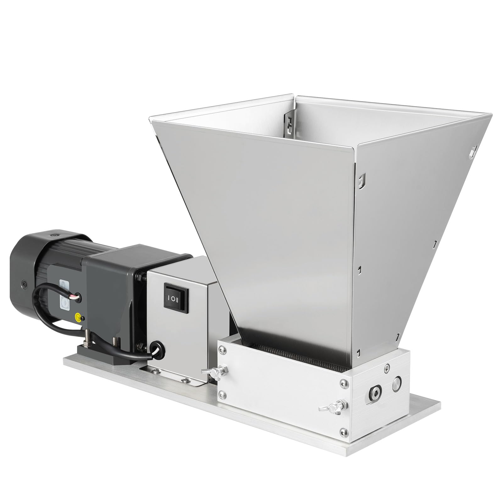 Electric Grain Mill, 60W 110V Electric Grain Grinder, Stainless Steel Grain Mill with Waterproof Power Interface, Large Capacity Hoppers (4.23QT), High Grinding Rate (44 Lbs/H), for Corn, Wheat