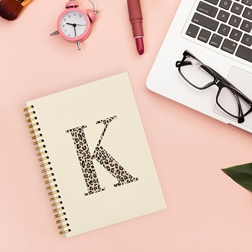 Miniatura 24 de Bnwepo Initial Leopard Letter T Notebook Journal, Preppy Bow Monogrammed Monogram Gifts for Women, Monogram Notebook Journal, Personalized Notebook