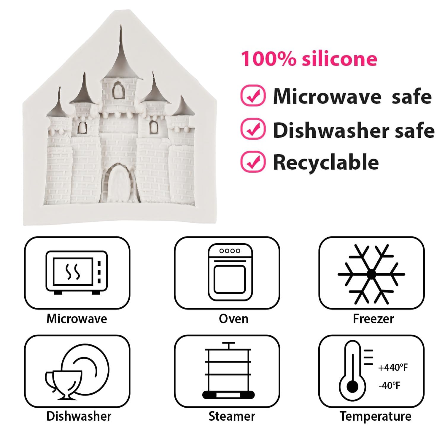 FCKEMLDS Assepoester Thema Fondant Schimmel Siliconen Kasteel Kristal Schoenen Pompoen Vervoer Kroon Boog Chocolade Snoep Schimmel Voor Cake Decorating Cupcake Topper Polymeer Klei Gum Pasta Set Van