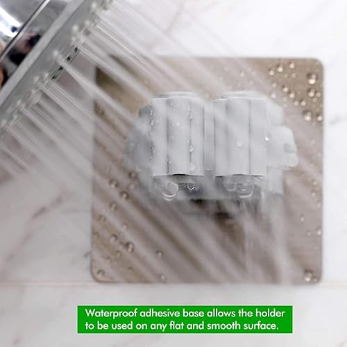 Miniatura 7 de Soporte para trapeador, ganchos para escoba, escoba montada en la pared, sostiene autoadhesivo, sin taladro, organizador de escoba reutilizable para