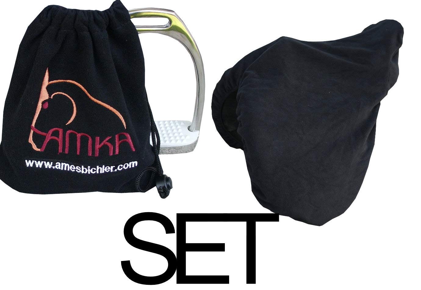 Reitsport Amesbichler AMKA Fleece Saddle Protector and Stirrup Protection Set