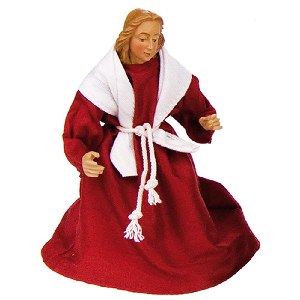Fritz Cox RuCo Krippenfiguren | Heilige Familie | bewegliche Ankleidekrippe | 22cm | Handarbeit Made in Germany (Maria)