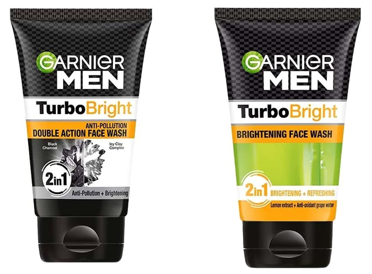 Men Power White Anti-Pollution Double Action Facewash, 100gm And Garnier Men Power White Anti-Dark Cells Fairness Face Wash, 100g