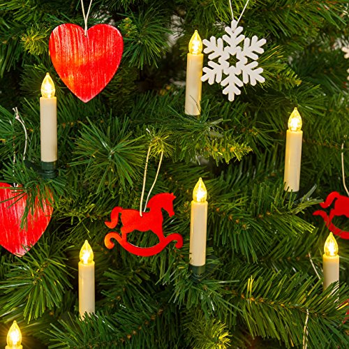 XMASKING Set 10 candeline Bianche a Batteria per