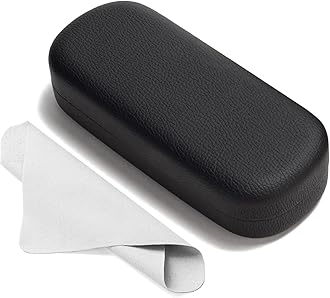 Glasses Case Large Hard Shell Eyeglasses Case PU Leather Protective Case for Sunglasses Eyeglasses