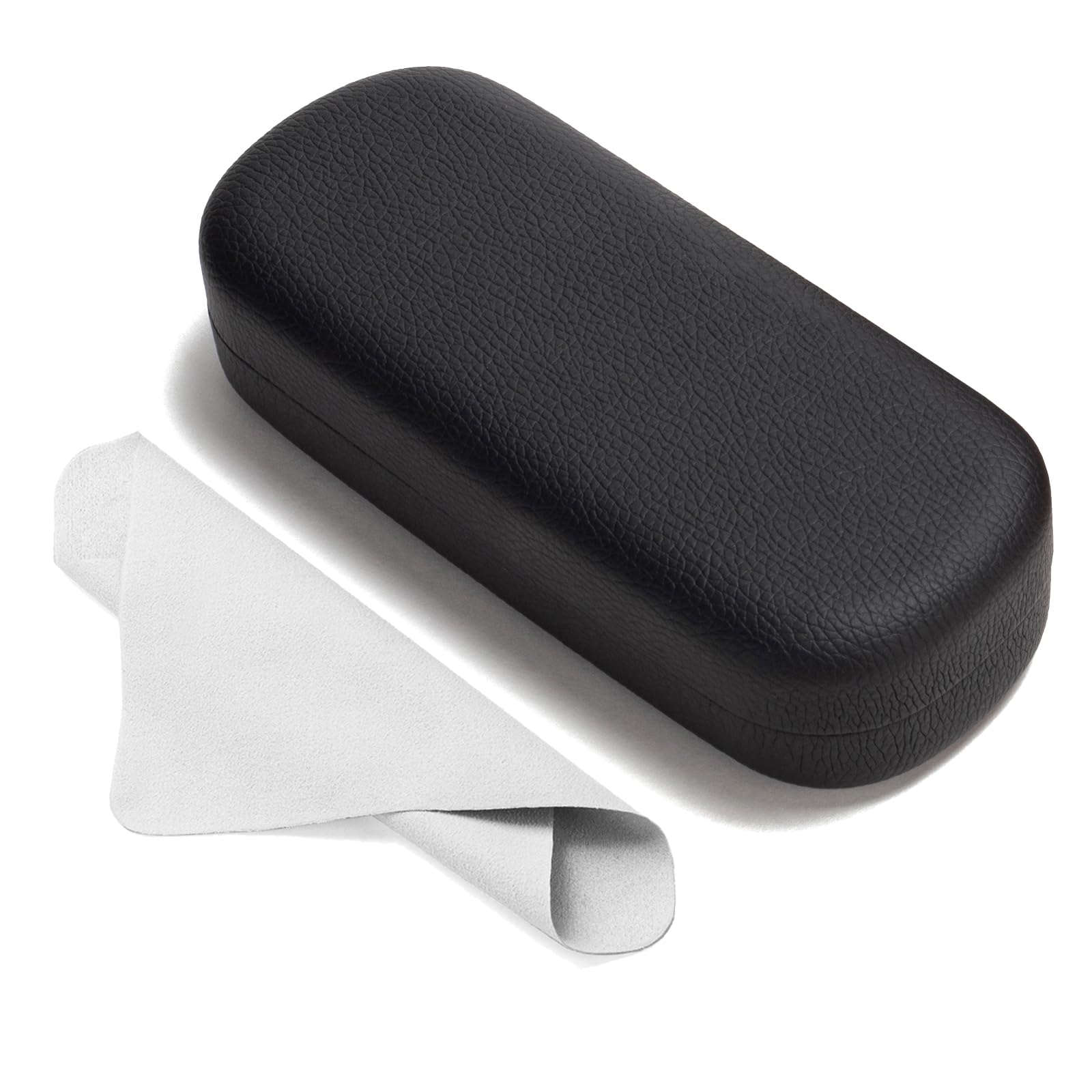 MarvoliaGlasses Case Large Hard Shell Eyeglasses Case PU Leather Protective Case for Sunglasses Eyeglasses