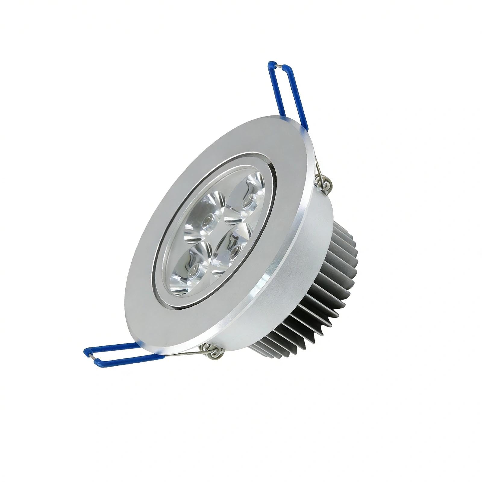 POCKETMAN Paquete de 10, 220V 4W Dimmable LED Empotrable Foco de techo empotrado Foco blanco frío, 360-400 lúmenes (equivalente a 40W)