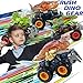 Oriate T-rex Dinosaur Toy Cars for Kids 3-8, Friction Powered Monster Truck with Mechanical Motor, Push n Go Car Stunt Play Party Easter Christmas School Gifts