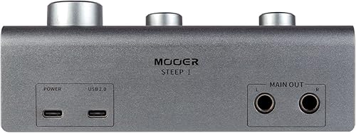 Miniatura 3 de MOOER Interfaz de audio Steep(I) para grabación profesional, Stero Soud con puertos de audio de 24 bits/192 Khz y 2 conectores Tpye-C, 2 conectores