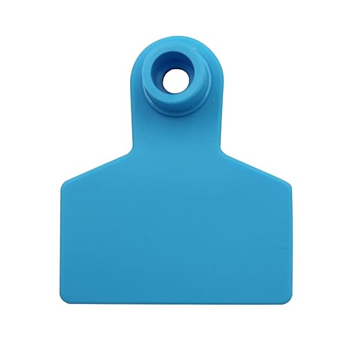 Miniatura 8 de Etiquetas de oído en blanco, 100 unidades de etiquetas de oído de ganado en blanco para cerdos, cabras, ovejas, ganado, terneros, vacas, animales