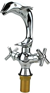 Renovators Supply Manufacturing Bathroom Faucets 9.5 in. Dolphin Shaped ...