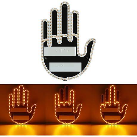 Jackehla LED Finger Lights for Cars