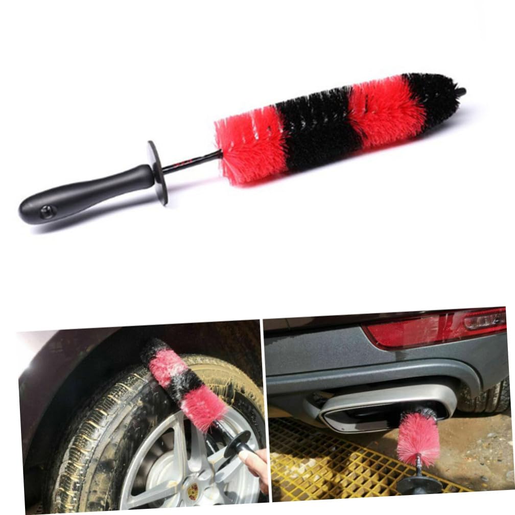TOYANDONA 2pezzi Spazzola per Cerchi Auto Setole Lunghe Materiale Pp e PE per Pulizia Cerchioni e Pneumatici Multiuso Raggiunge Angoli e Fessure Delicate