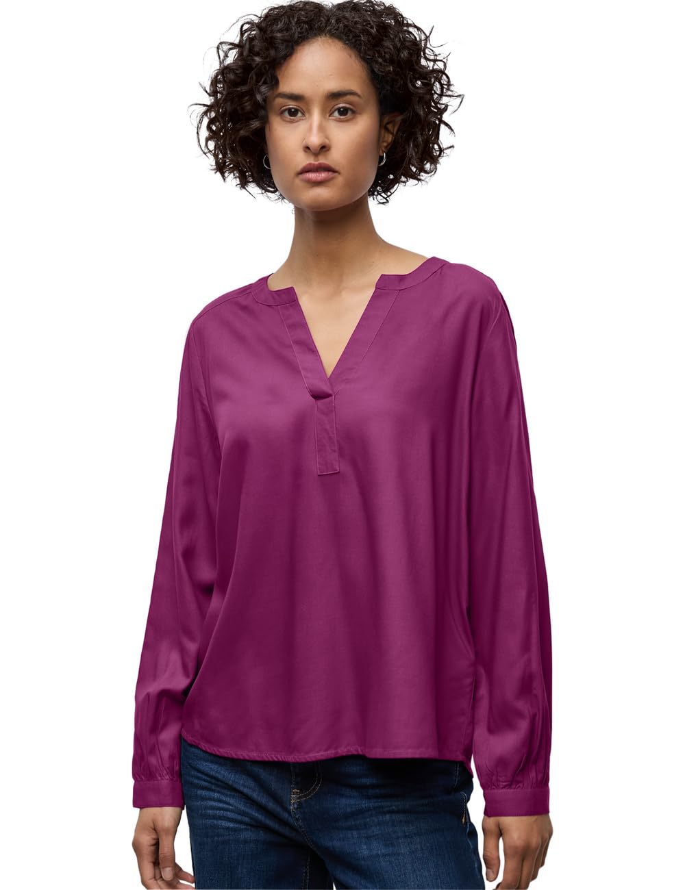 Street One Split Neck Tunika Berry Paradise 40
