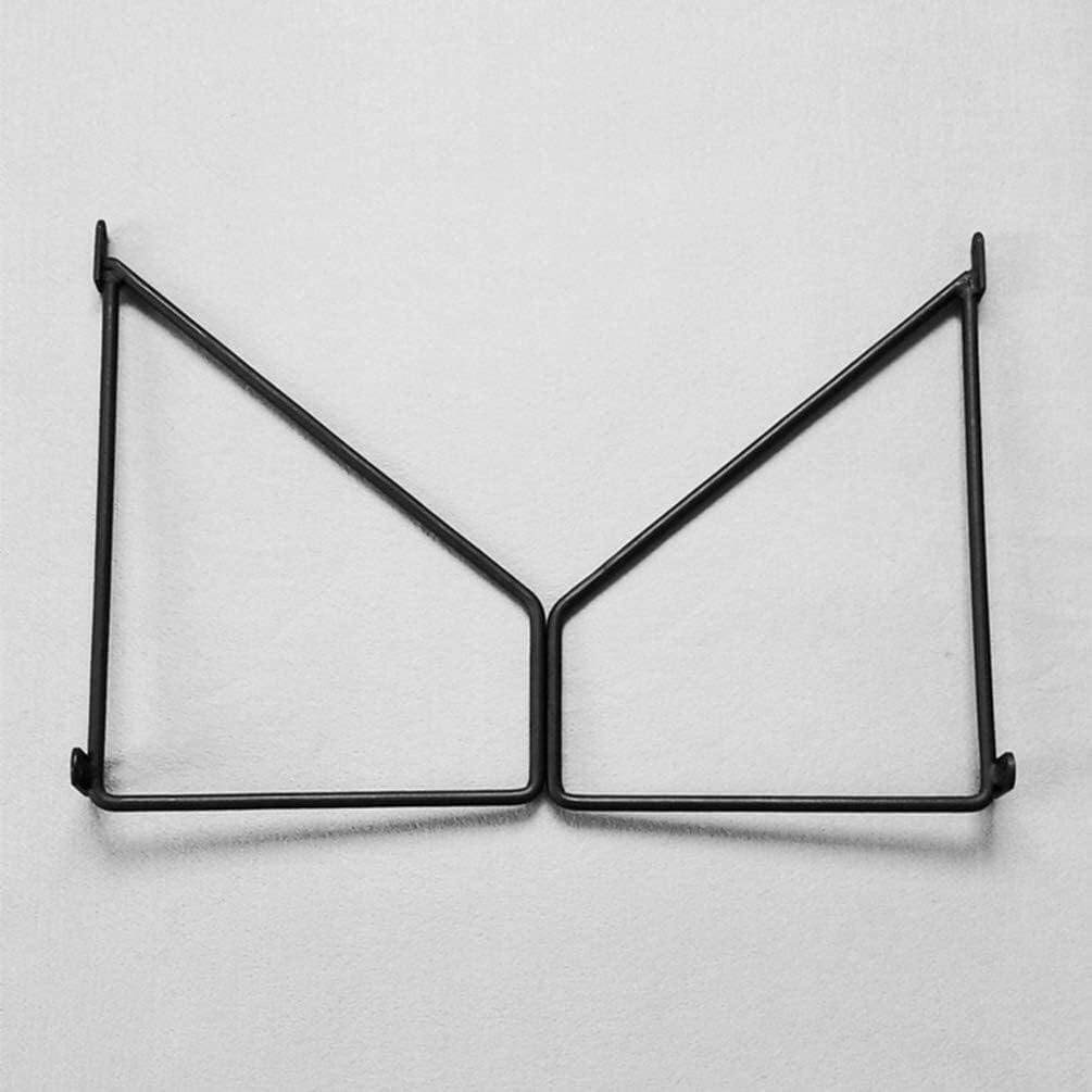 Floating Shelf Brackets Heavy Duty Metal Black Wall Shelf Bracket (Set of 2) Iron Floating Triangle Shelve Brackets Shelving Display Bracket for Bedroom,Living Room,Kitchen (Size : 10inch(25cm))