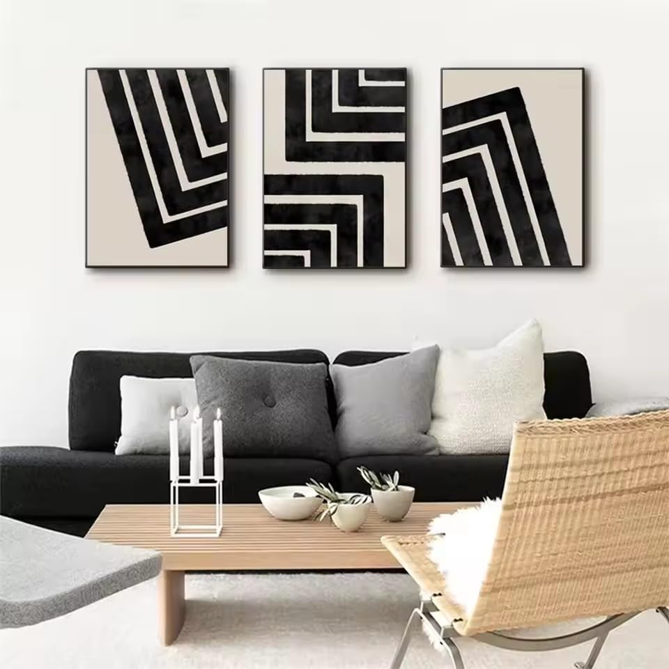 Toile tendue sur châssis ZHUOYA tableau abstrait haut de gamme 55x70 cm