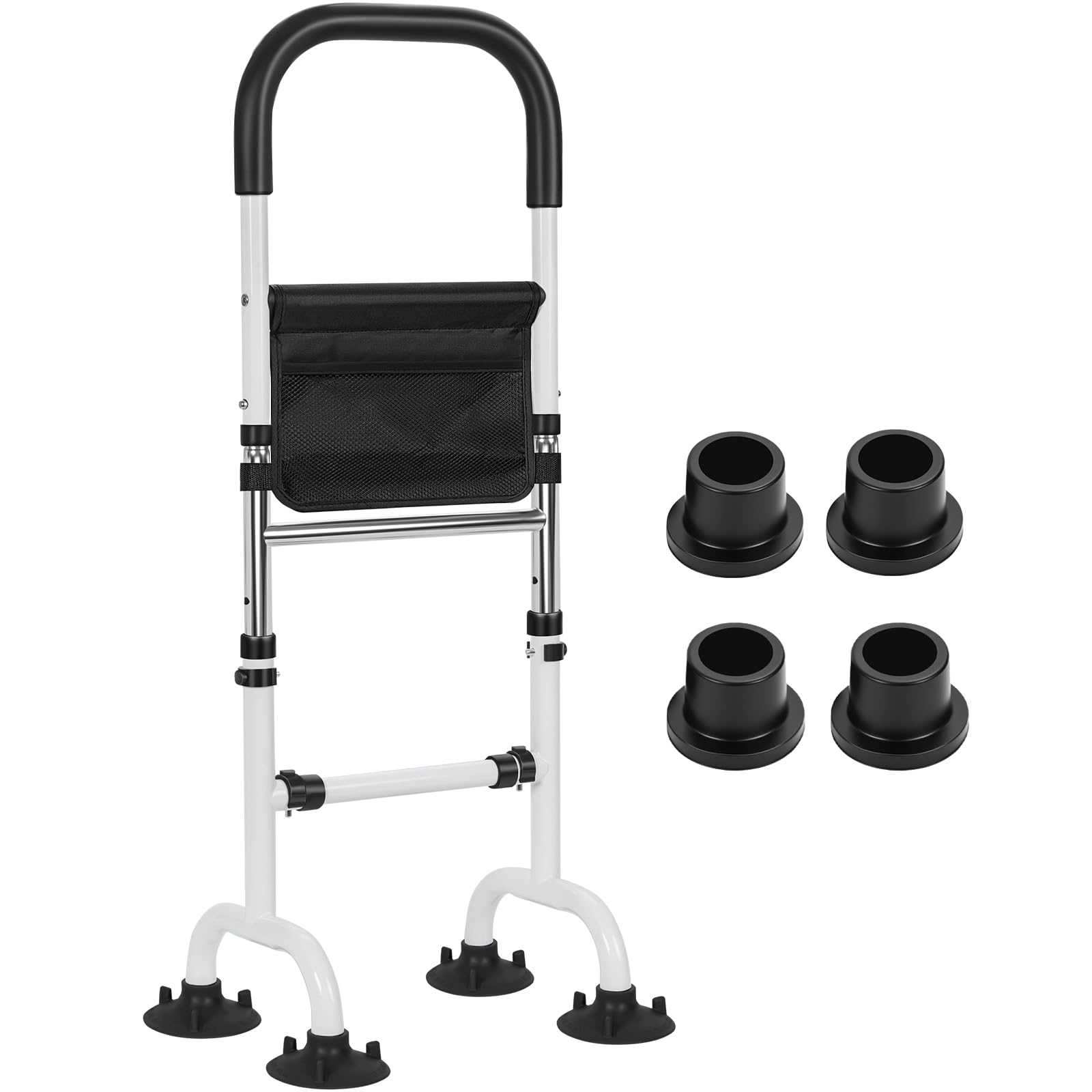 AKOZLIN Ayuda para levantarse para personas mayores, altura regulable, soporta hasta 136 kg | Soporte móvil para levantarse y sentarse, ayuda para levantarse de la cama, adecuado para personas mayores y discapacitadas