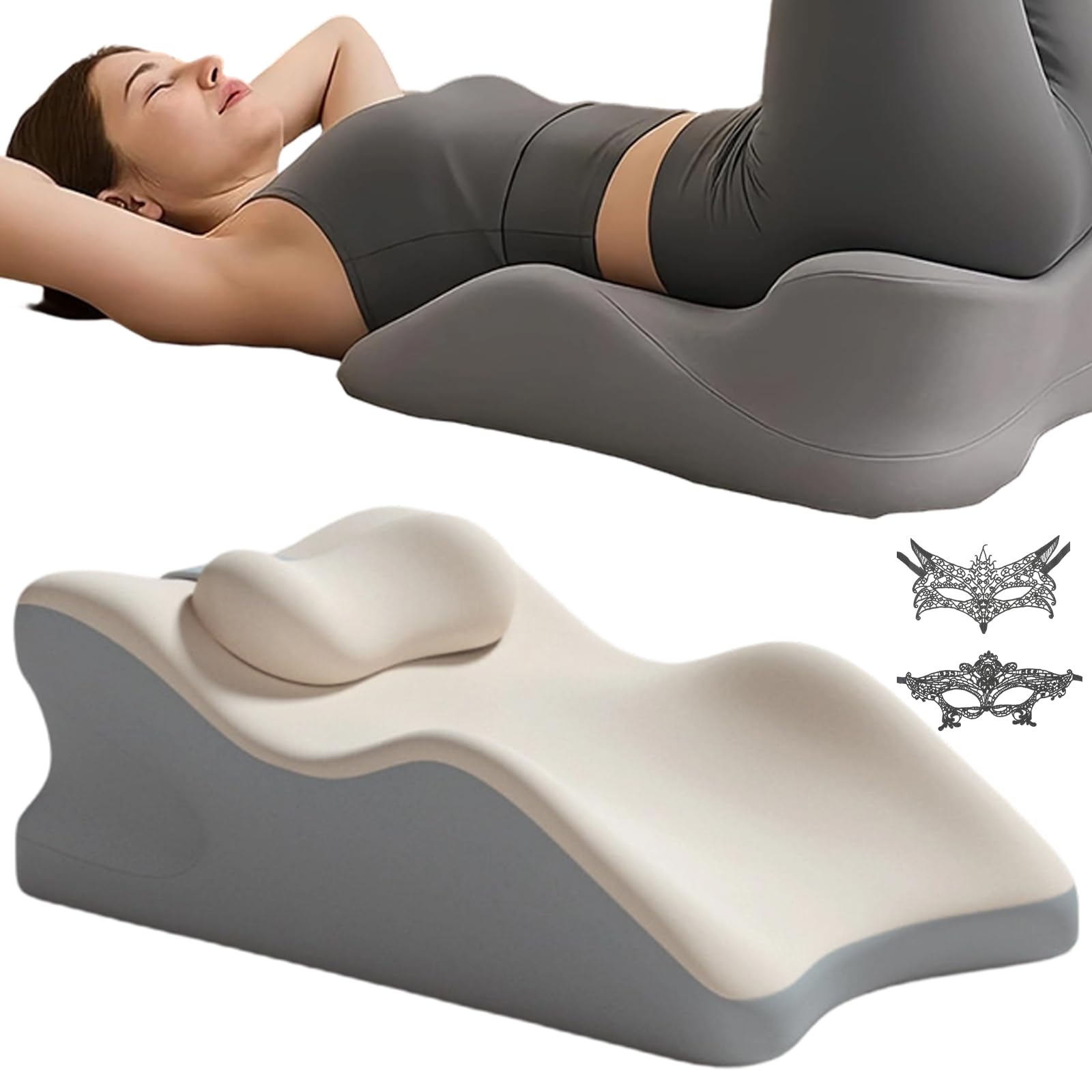 NOLEVA Komfortkissen, 27°Sex Kissen für Die Paare, Liborah Erotik Kissen& Ramps, Kamasutra-Chair, Intimkissen für Leichteren & Schmerzfreien Liebe, ohne Krämpfe in Beinen oder Rücken (A,Mit Kissen)