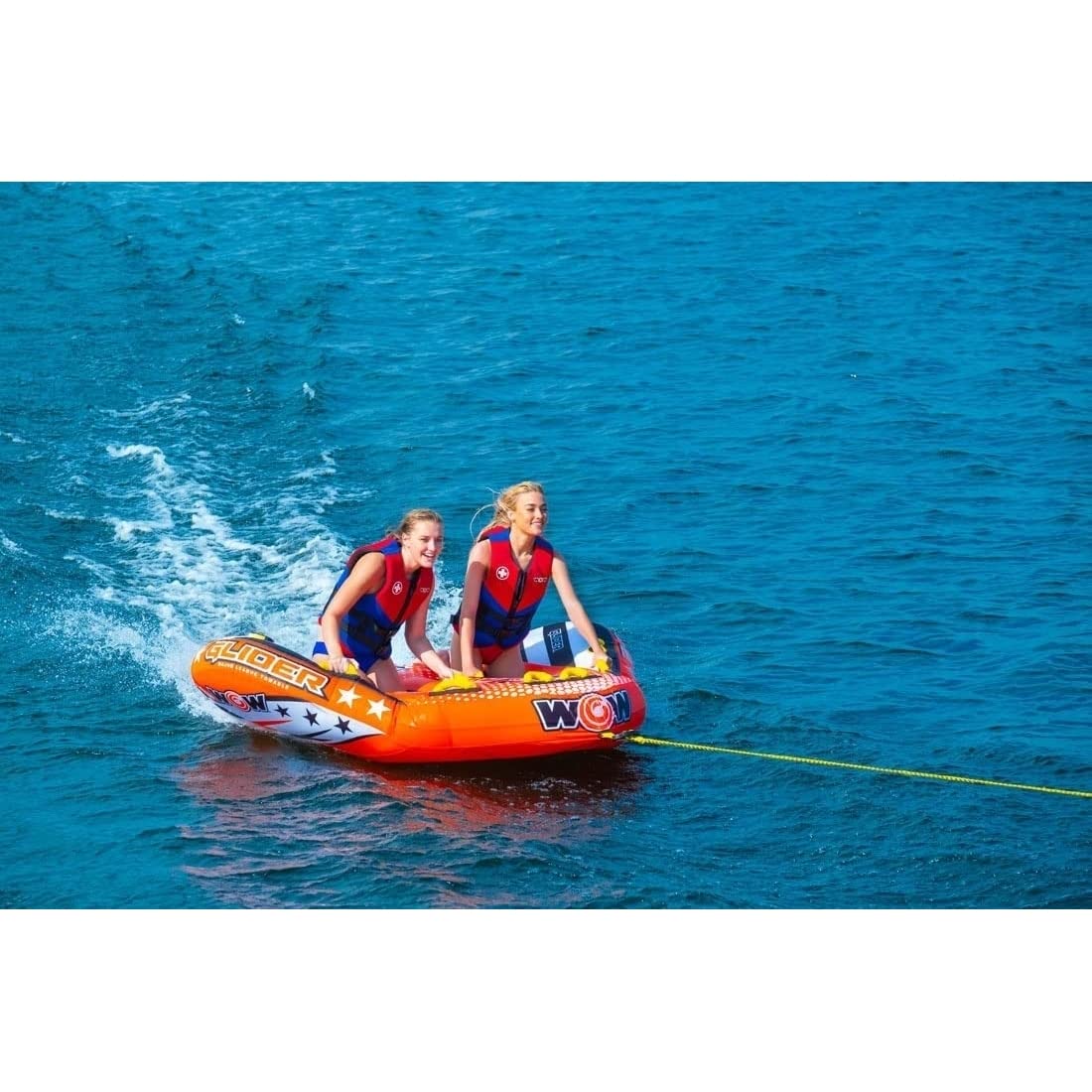 Wow Glider 2P remolcable con Asiento Flexible, Multicolor, Grande