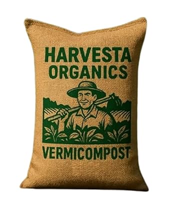 HARVESTA ORGANICS Vermicompost Organic Fertilizer 2Kg– With PROM 100% Natural Nutrient-Rich Compost for Plants, for Home Garden, Boosts Growth, Enhances Soil Health & Water Retention, for Gardening - image, photos