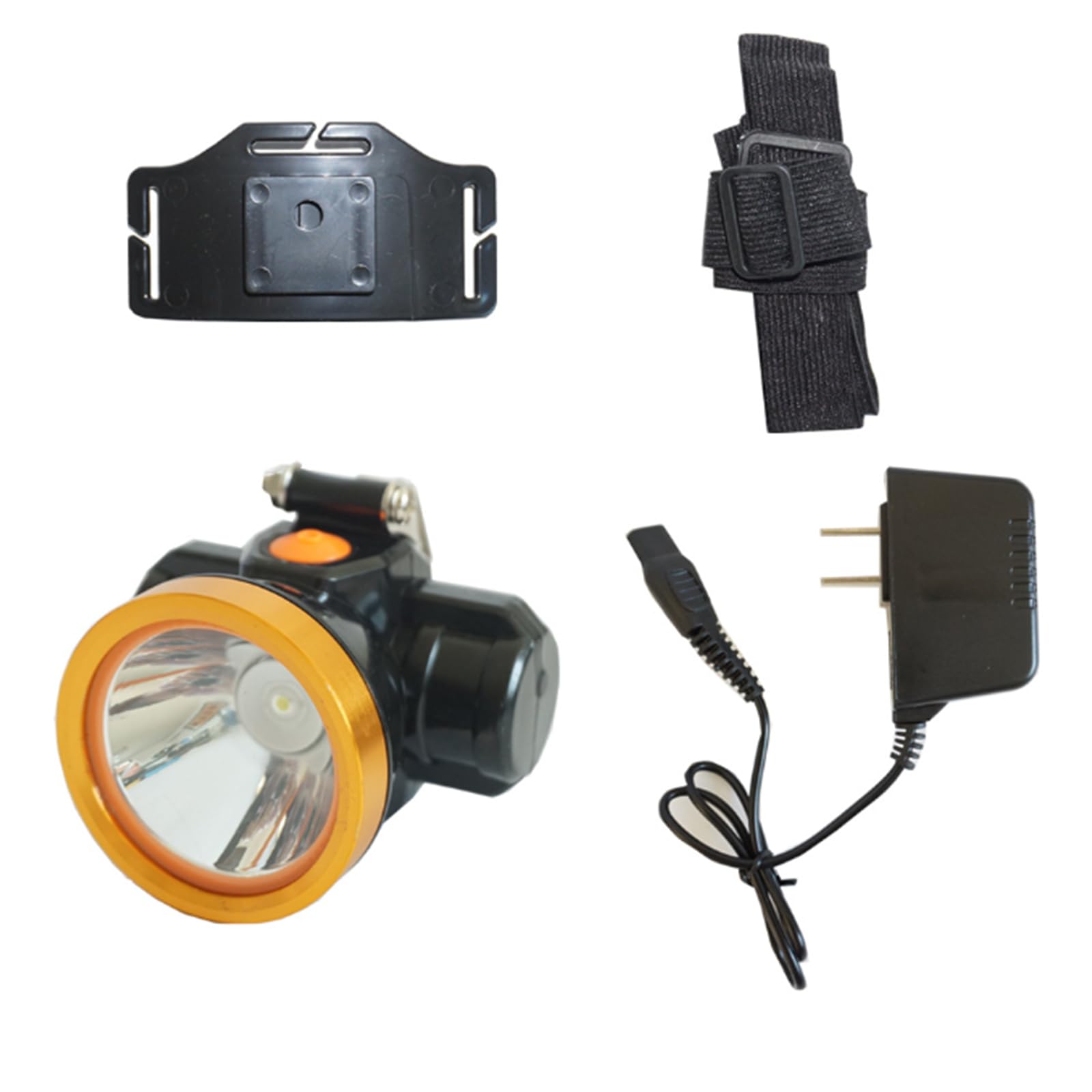 Linterna Frontal portátil a Prueba de Agua Super Brillante Luz Frontal, 2400Mah Linterna Frontal para Casco de Seguridad, Recargable Adecuado para Camping, excursiones nocturnas