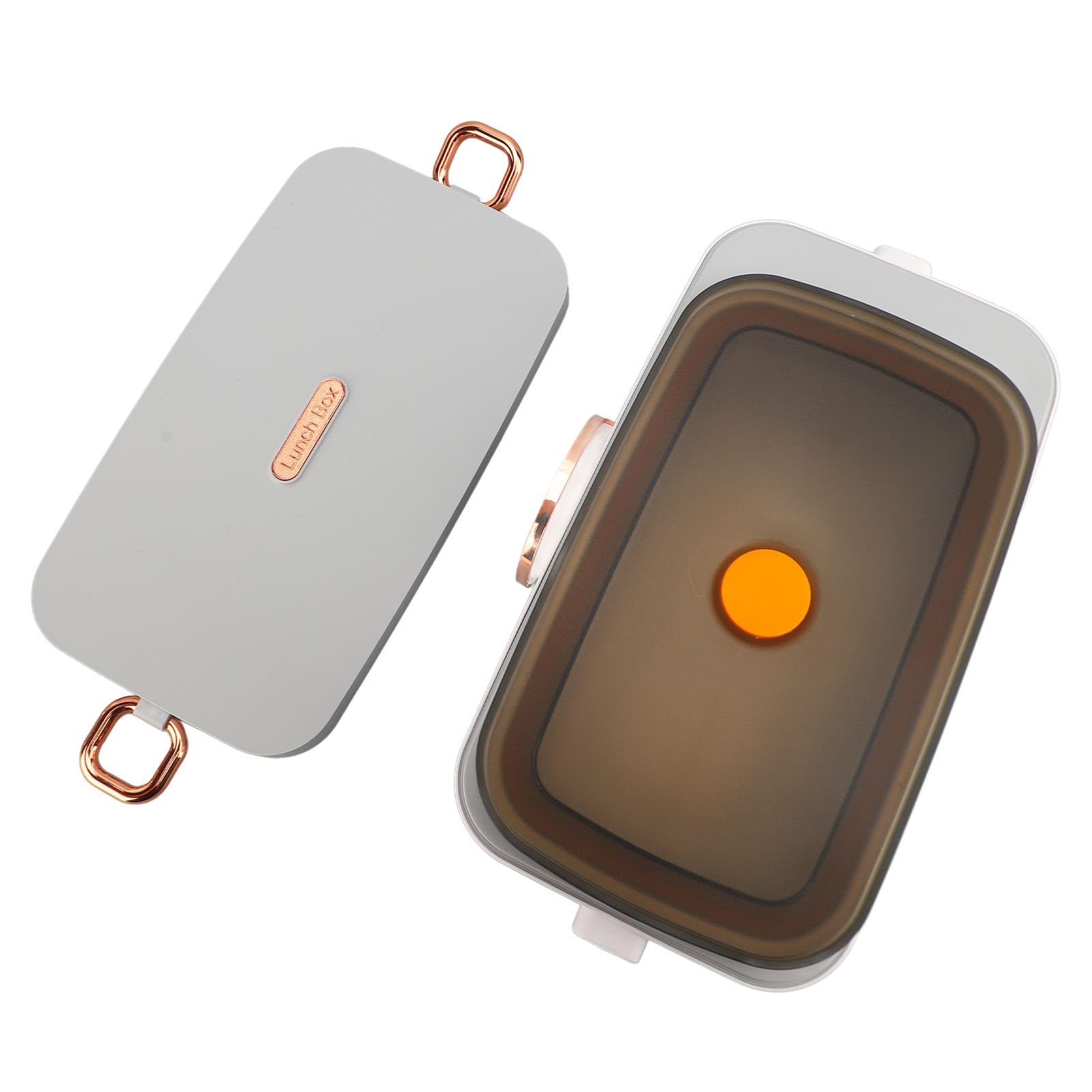 SIXRUN Lunch Box Elettrico, Scaldavivande Autoriscaldante in PP e Acciaio Inossidabile 304 con Capacità di 1 Litro per Ufficio, Campeggio, Viaggio in Auto, Lunch Box Portatile Senza Fili per Adulti