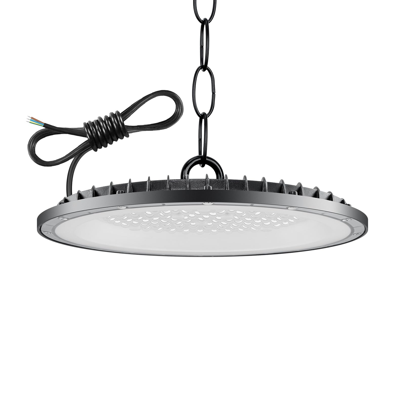UFO LED high Bay Light 200W,6500K Cool White Workshop Lighting with 50cm Chain,20000LM Super Bright Industrial Lamp,IP65 Waterproof Commercial Bay Lighting for Workshop Warehouse Garage