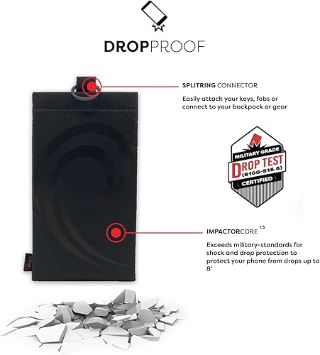 Miniatura 8 de PHOOZY Apollo II - Funda térmica para teléfono con forro antimicrobiano y conector para llavero, ayuda a prevenir el sobrecalentamiento bajo el sol,