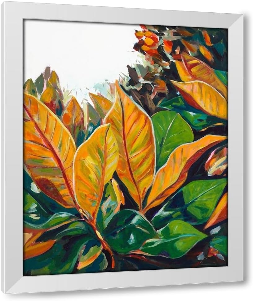 ArtDirect Tropical Leaves 36x46 Huge Gallery Wrapped Canvas Museum Art by Beauchamp, Andy