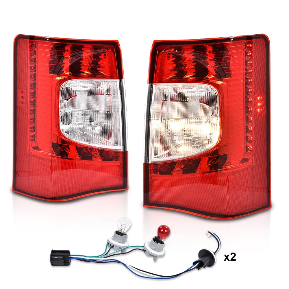 Photo 1 of PIT66 LED Rear Tail Lights Set Left & Right w/Bulbs Compatible with Chrysler Town & Country 2011-2016 CH2800198, CH2801198,5182531AE, 5182530AE 11-16 Chrysler Town & Country