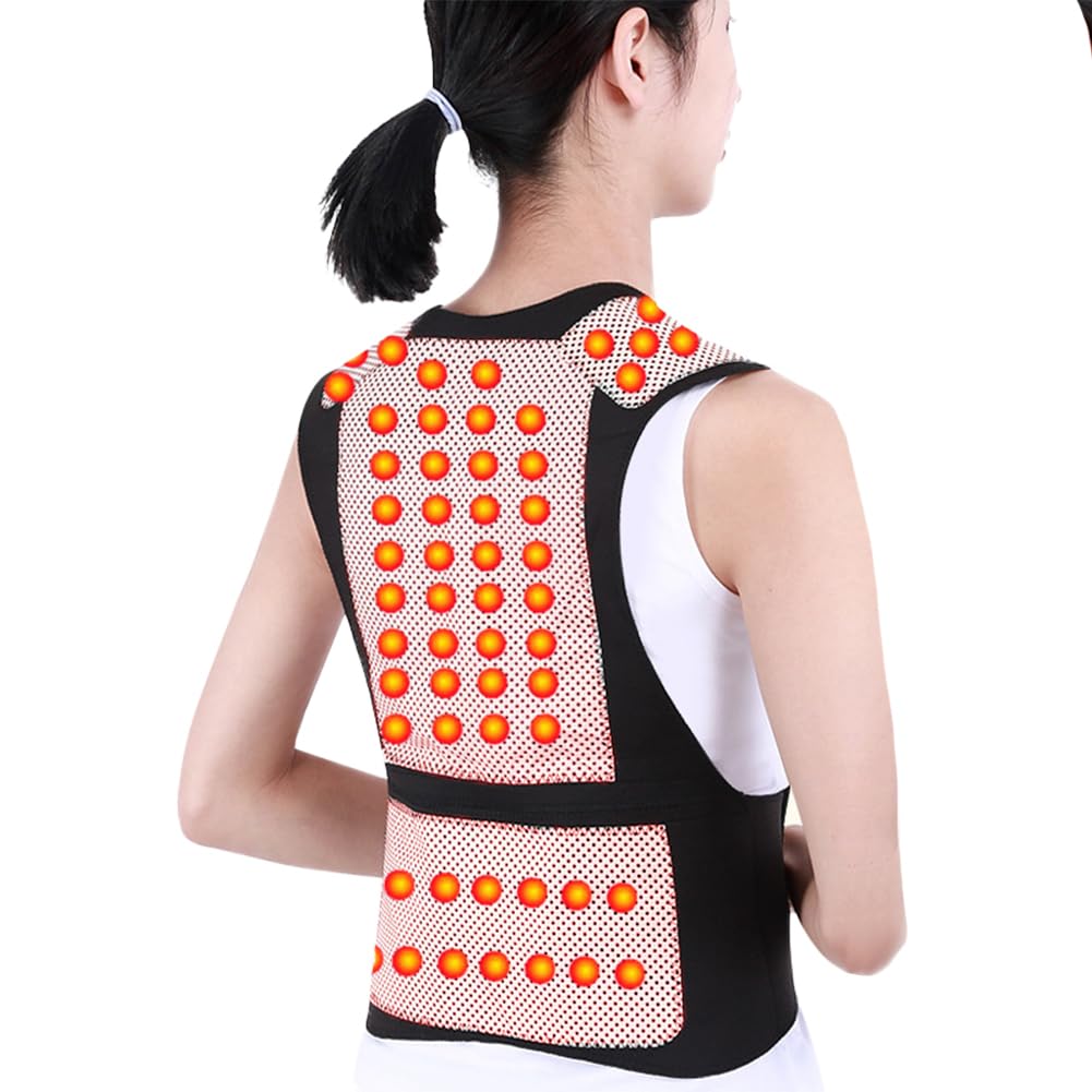 Self Heating Shoulder Support Brace Heated Shoulder Wrap Brace Back Support Lumbar Support Shoulder Warmer for Pain Relief Back Brace Waist Belt for Men Women Protective Brace for Injury Arthritis - Image 2