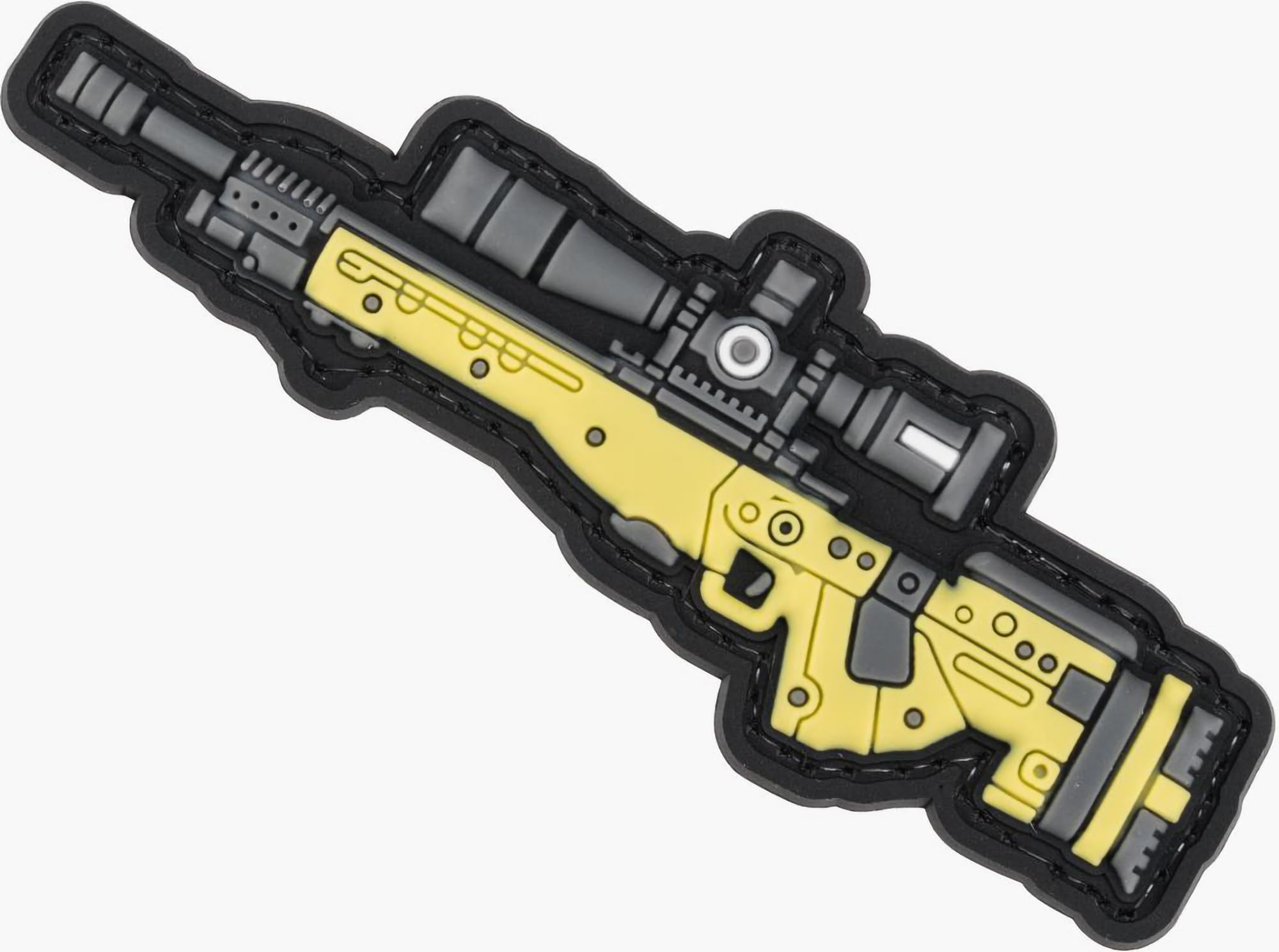 Evike - PVC Morale Patch Mini Gun Series (Model: Sniper Rifle/Tan)