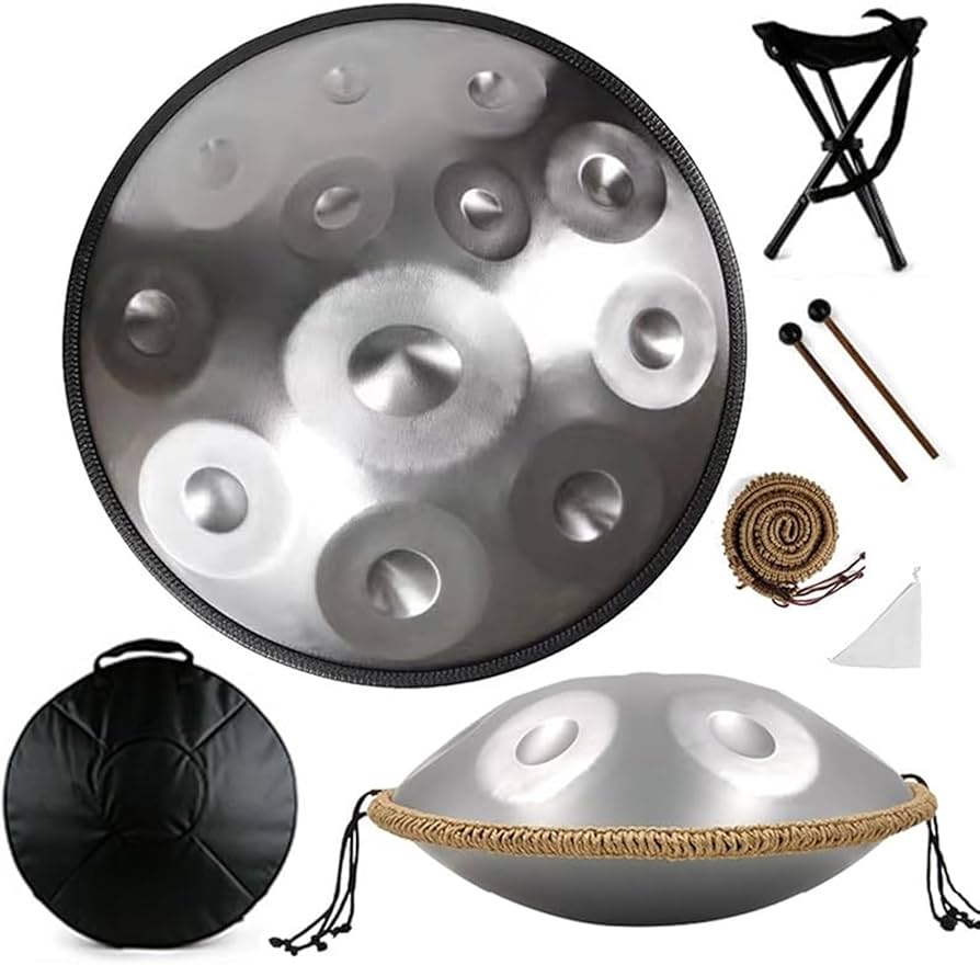 Amazon | ハンドパンドラム スチールハンドパン、9/10/12ノートハンド