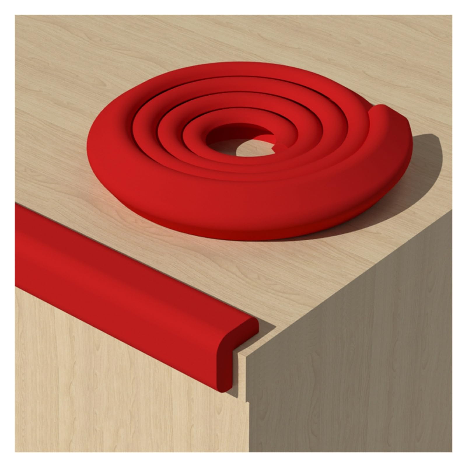 Rembourrage en mousse de 5m rouge pour protection de table