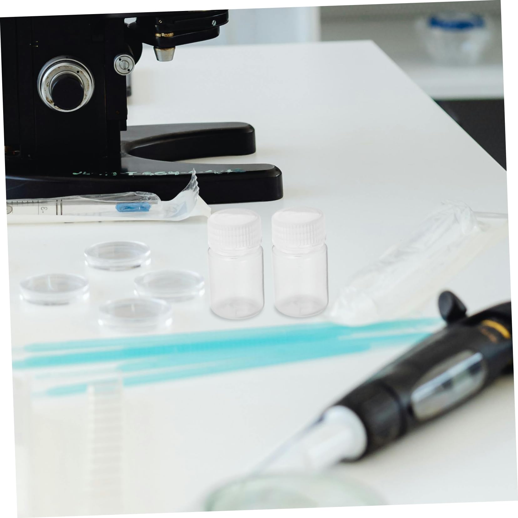 ABOOFAN 6 Pack Bottles Sample Containers Wide Mouth Pp Material Leakproof 30ml Lab Storage Bottles