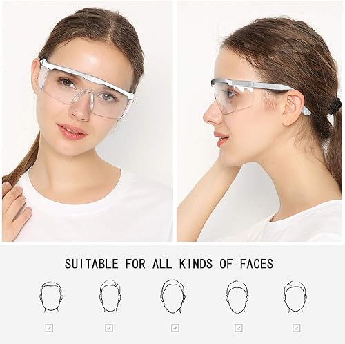 Miniatura 6 de Gafas de seguridad, 5 gafas protectoras ajustables de visión amplia, gafas de seguridad ligeras a prueba de niebla