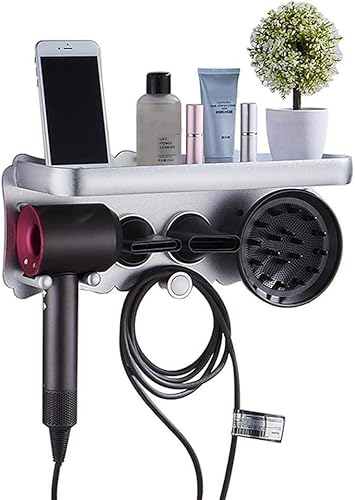 Miniatura 1 de Magik Accesorios magnéticos supersónicos para secador de pelo, soporte de pared de metal para Dyson y otros secadores de pelo, cepillo de dientes de