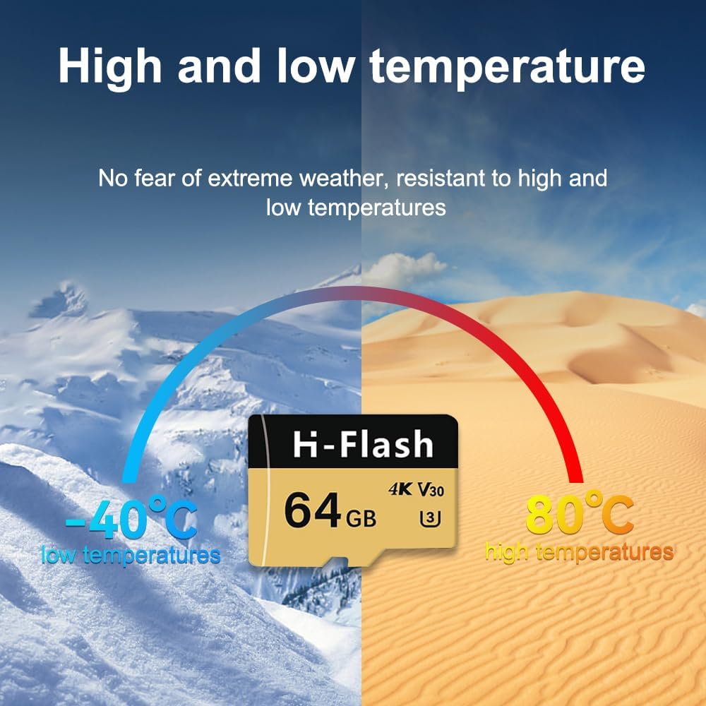 64GB TF Card U3 V30 4K - 5 Pack, Memory Card High Speed Up to 150MB/s, High Speed TF Memory Card with Adapter for Dash Cam, Security Camera, Tablet, Phone, Action Camera.(64G U3 V30 X5, 64)