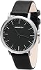 Men Analog Quartz Watches Ultrathin Minimalist Waterproof Fashion Simple Women Wrist Watch for Unisex Dress with Leather Band