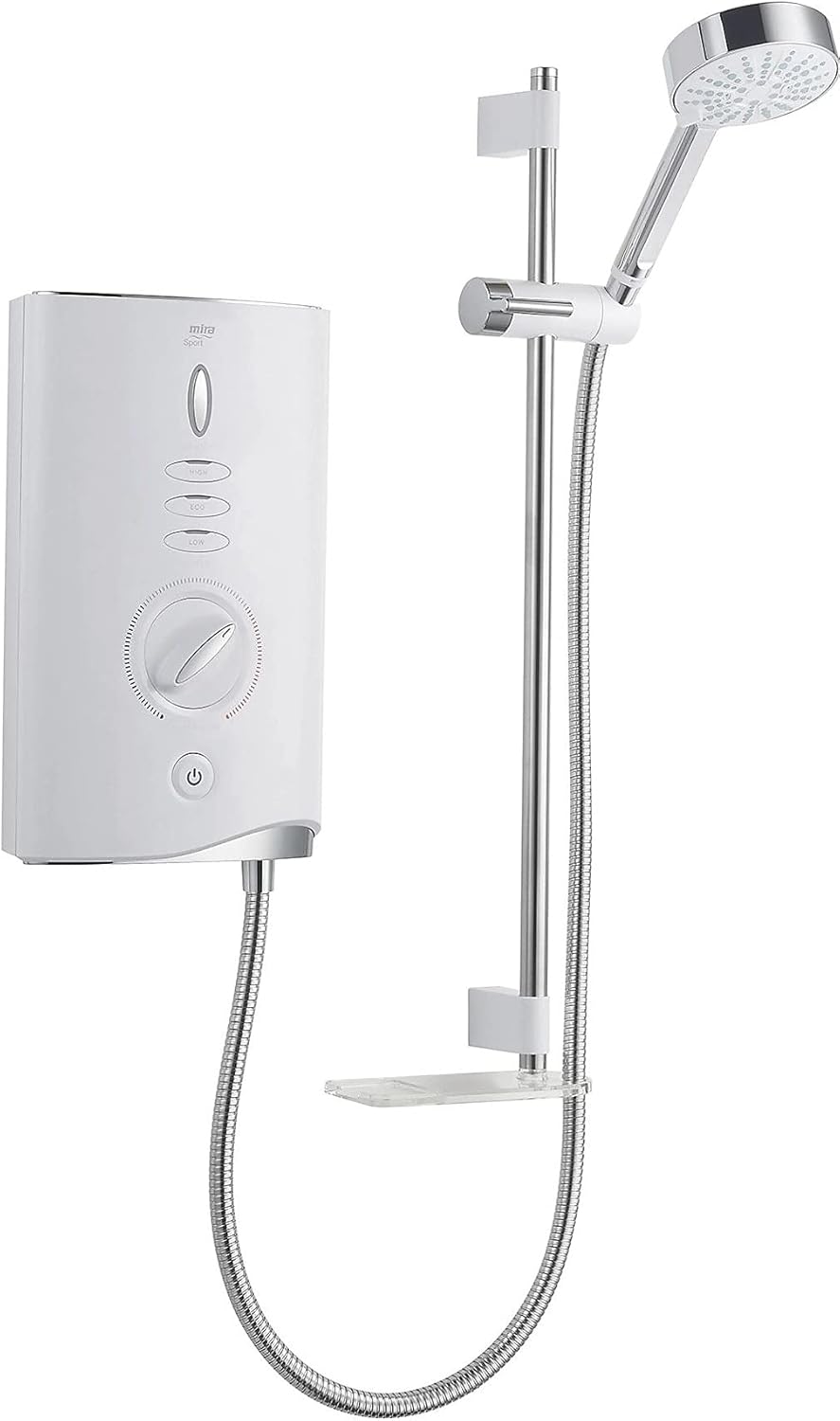 Mira Sport Max Airboost 4Spray Pattern Manual White Electric Shower