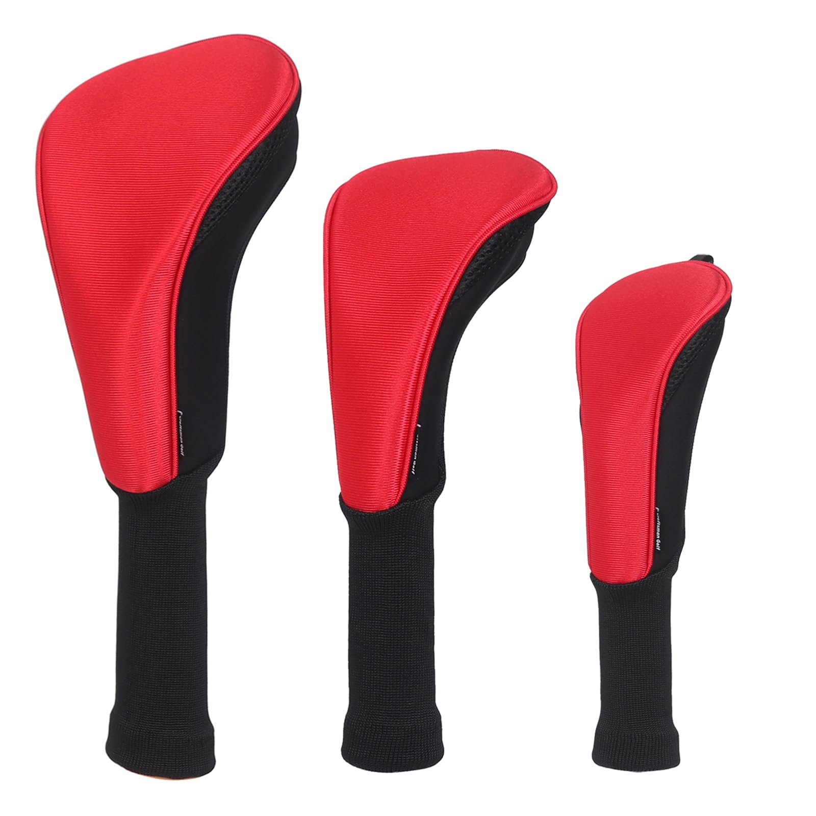 Craftsman Golf 3pcs/Set Meshy Neoprene Golf Club Headcover for Driver Fairway Hybrids Rescue Golf Accessories with No. Tag